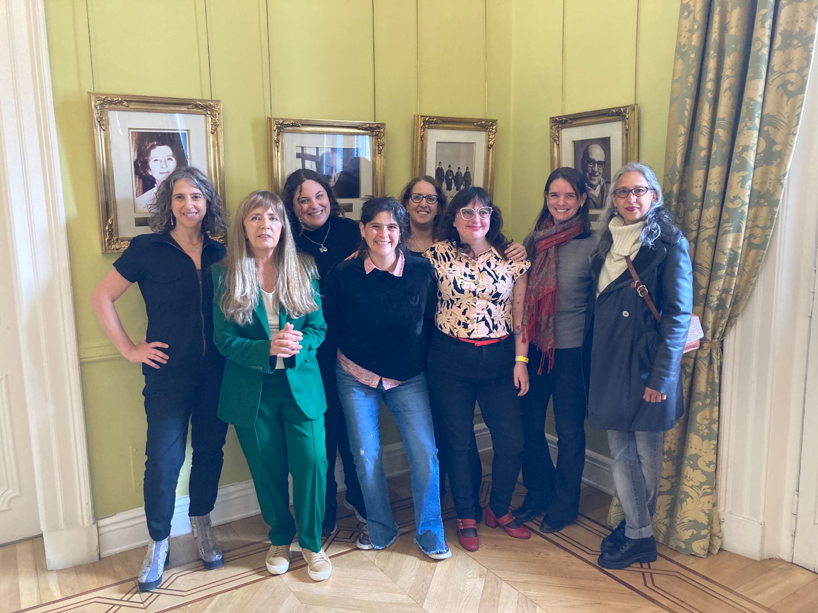 El equipo de Pioneras visitó la Casa Rosada